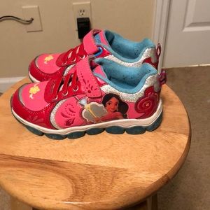 Little girls Elena of Avalor sneakers pink/glitter